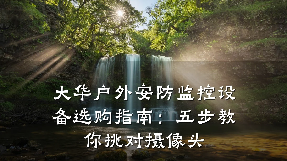 大华户外安防监控设备选购指南:五步教你挑对摄像头