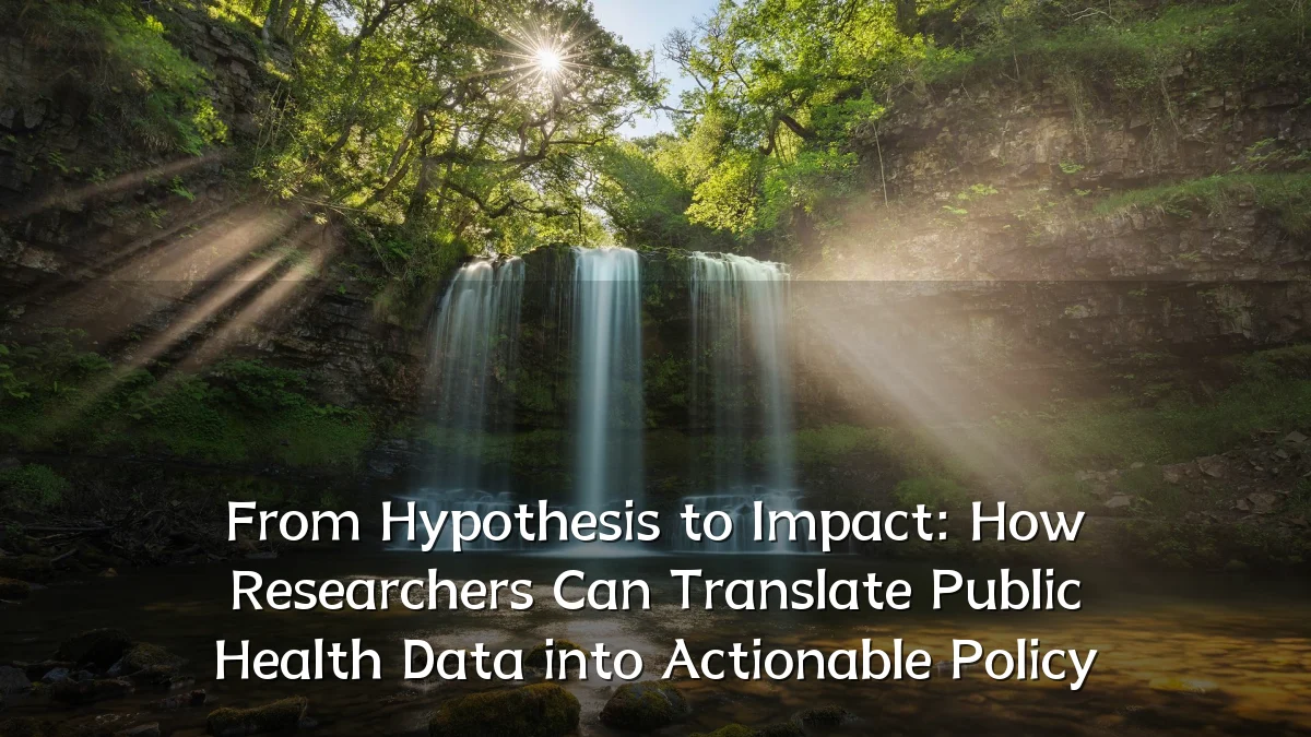 From Hypothesis to Impact: How Researchers Can Translate Public Health Data into Actionable Policy