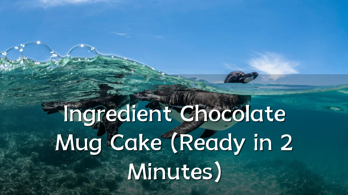 Ingredient Chocolate Mug Cake (Ready in 2 Minutes)