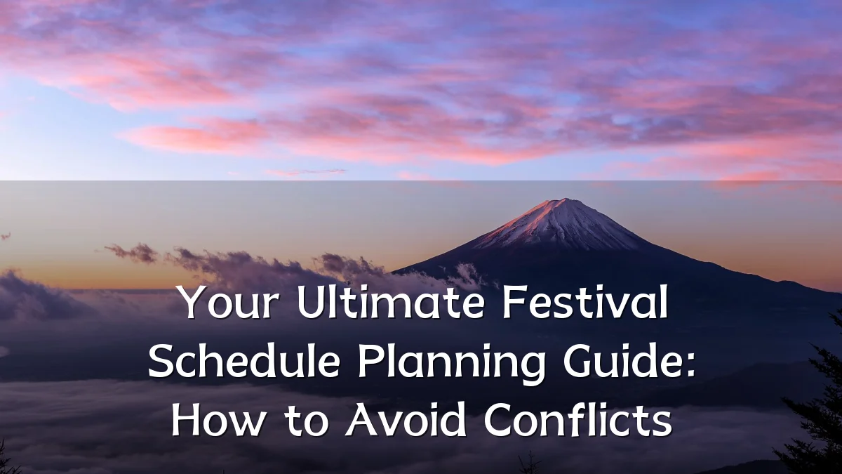 Your Ultimate Festival Schedule Planning Guide: How to Avoid Conflicts
