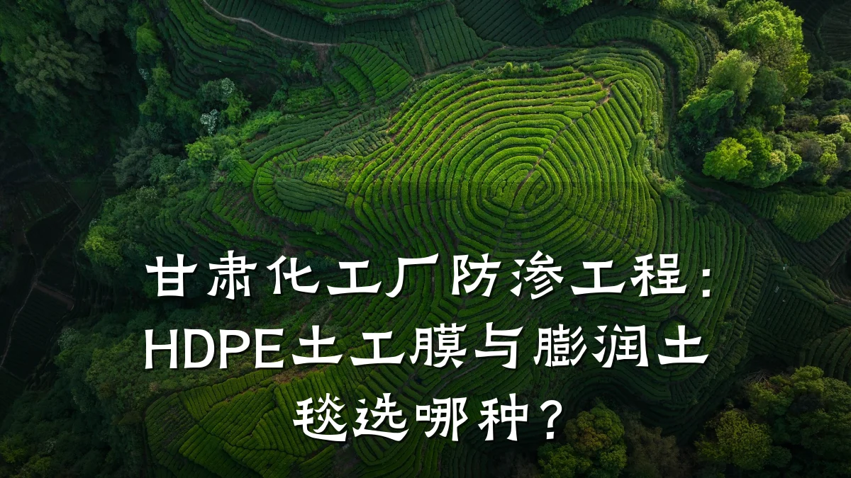 甘肃化工厂防渗工程:HDPE土工膜与膨润土毯选哪种?