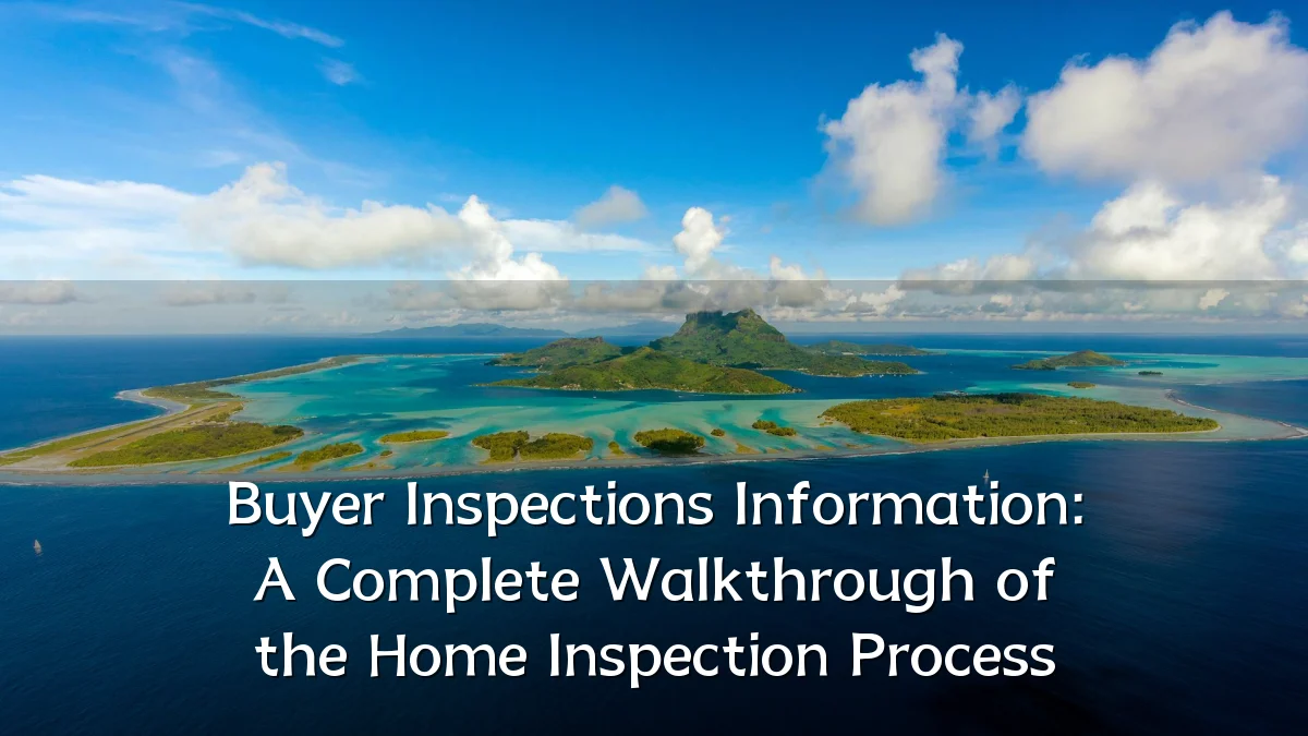 Buyer Inspections Information: A Complete Walkthrough of the Home Inspection Process